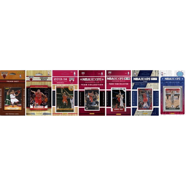 NBA Chicago Bulls 7 Different Licensed Trading Card Team Sets