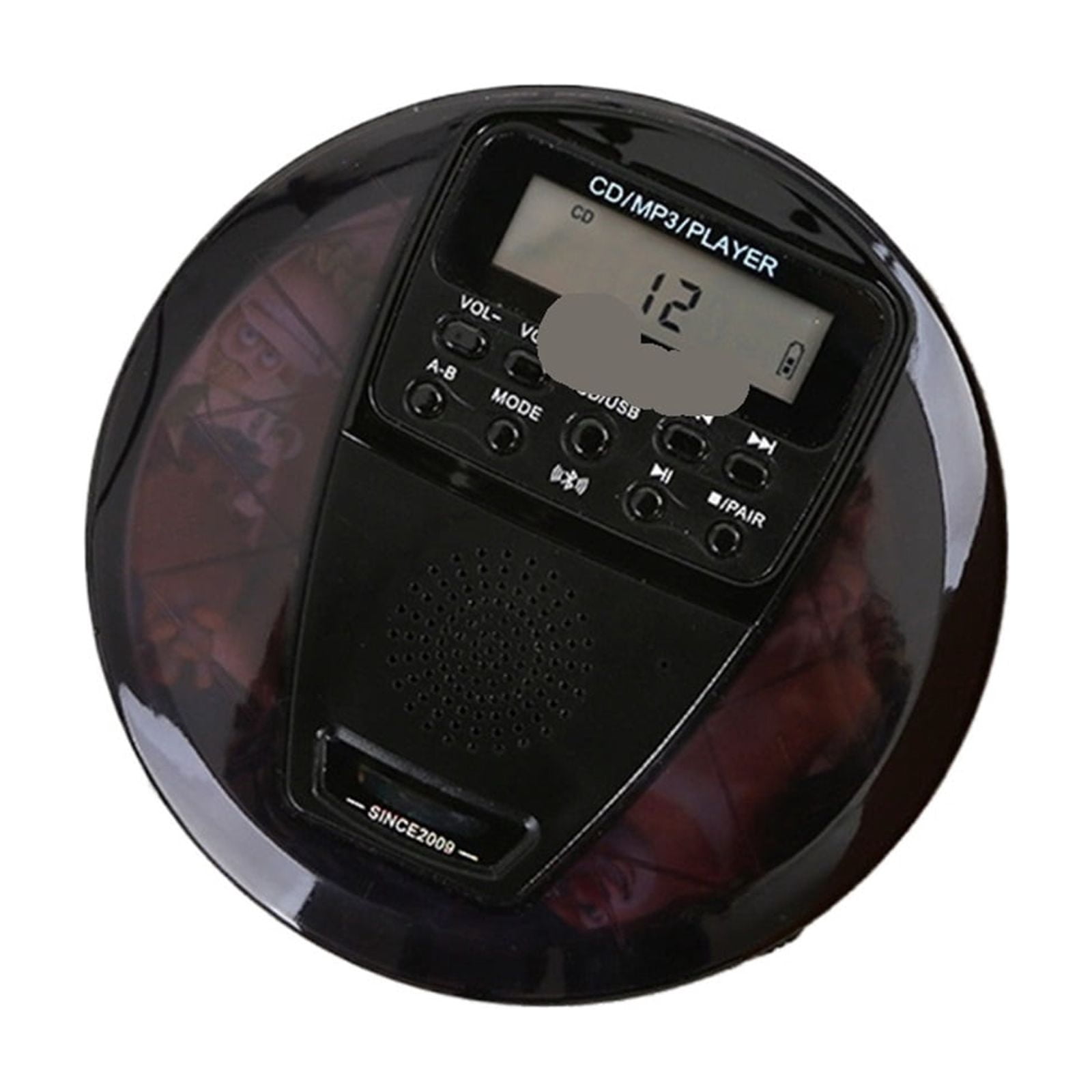 319 Portable CD Player Bluetooth Transmitter with USB Disc Support Compact Design for Travel