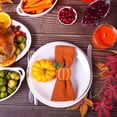 thumbnail image 4 of 4 servilleteros con forma de calabaza para restaurante, hotel, fiesta de Acción de Gracias, 4 of 8