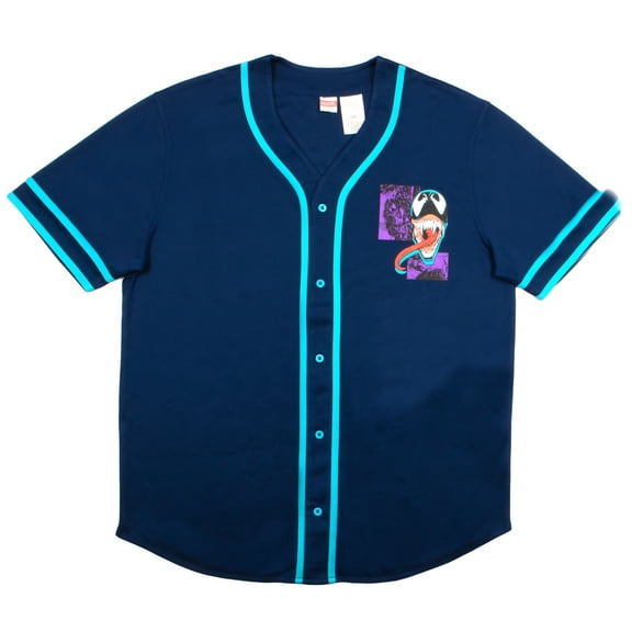 Marvel Venom Men’s Baseball Jersey Shirt (Adult Men's), Sizes S–XL