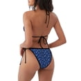 thumbnail image 3 of Ratiio Nautical Anchors Pattern Women's Two Piece Bikini Swimsuit - Adjustable Tie Bikini Set Sexy & Comfortable Beach Swimwear, 3 of 7