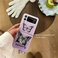 thumbnail image 3 of Gradient Black Butterfly Phone Case for Samsung Galaxy Z Flip 3 Z Flip 4 Z Flip 5 Hard PC Back Cover for ZFlip5 Case Shell LXY, 3 of 7