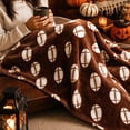 thumbnail image 5 of Halloween Throw Blanket Vintage Football Extra Thick & Soft Fleece for Game Night Sofa Bed Halloween Decorations by MPOISVA, 5 of 7