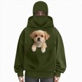 thumbnail image 2 of NOLDARES Cat Pouch Hoodie for Women Kangaroo Pocket Dog Pouch Sweatshirts Pet Carrier Pullover Animal Holder Long Sleeve Tops,AG,L, 2 of 6