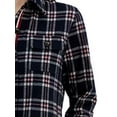 thumbnail image 2 of Tommy Hilfiger Womens Flannel Plaid Button-Down Top, 2 of 2