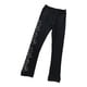 thumbnail image 5 of Pantalones de compresión de patinaje de vellón para niñas Leggings negros para mujer con cristales Flor 130, 5 of 9