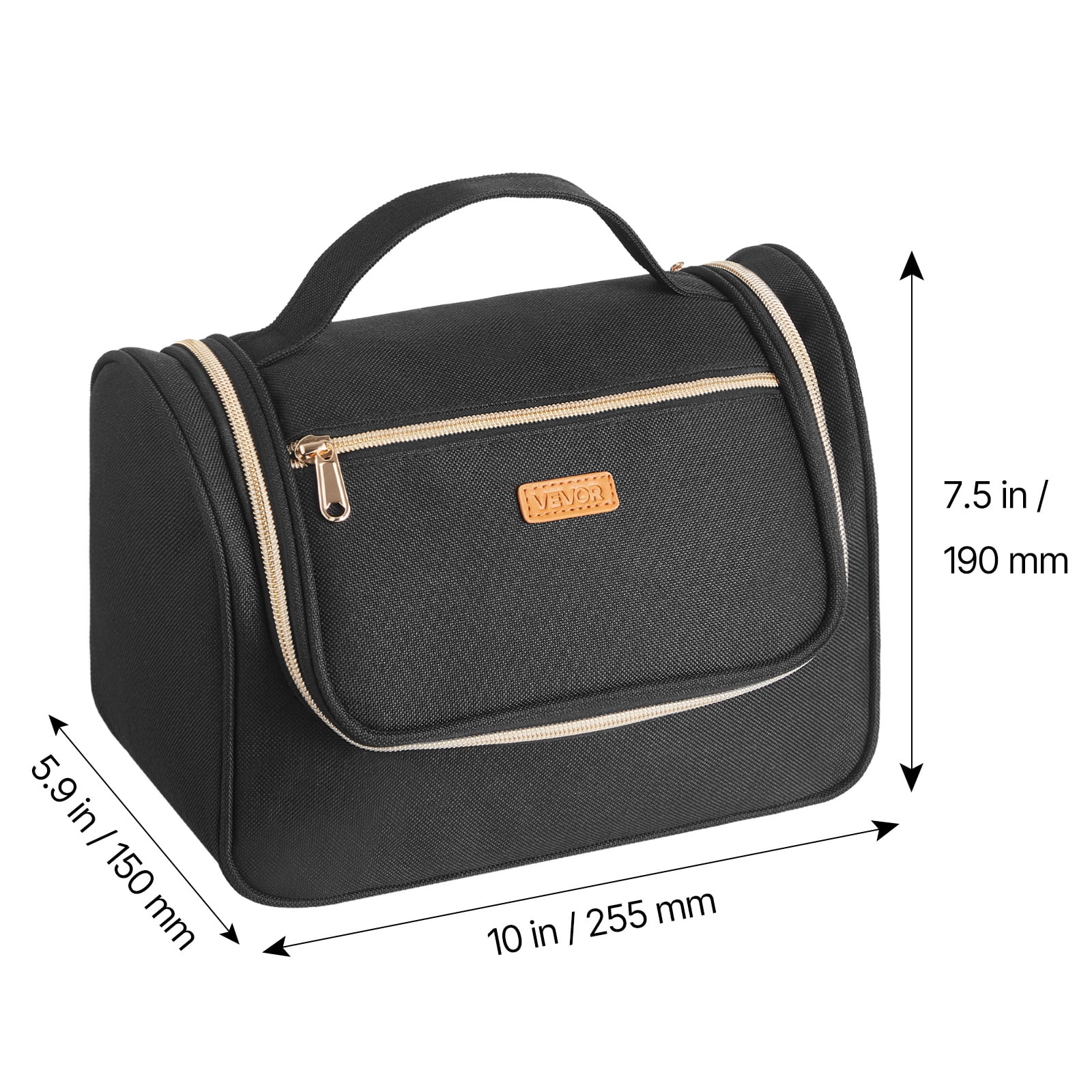 VEVOR Wearable Breast Pump Bag, Breast Feeding Bag with Waterproof Mat, Fits for M5/M6, Pumping Accessories & Breastmilk Storage, Portable Pump Carrying Case for Work, Travel & Family Use, Black
