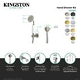 thumbnail image 4 of Kingston Brass KX1062SE Victorian Hand Shower Kit, Polished Brass, 4 of 5