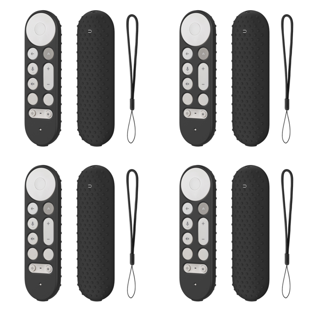 Silicone Remote Case Protective Cover para Google TV Streamer 4K () Black