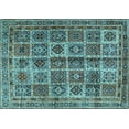 thumbnail image 1 of Ahgly Company Indoor Rectangle Persian Light Blue Traditional Area Rugs, 8' x 10', 1 of 4
