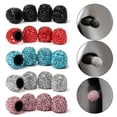 thumbnail image 1 of 4pcs New Crystal Vehicle Bling Shining Wheel Cap Car Charms Decoration Automobiles Accessories Tire Valve Caps, 1 of 5
