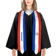 thumbnail image 4 of More design Graduation shawl Paraguay Flag & United States Flag Stole Sash Honor Study Aboard International Students, 4 of 10
