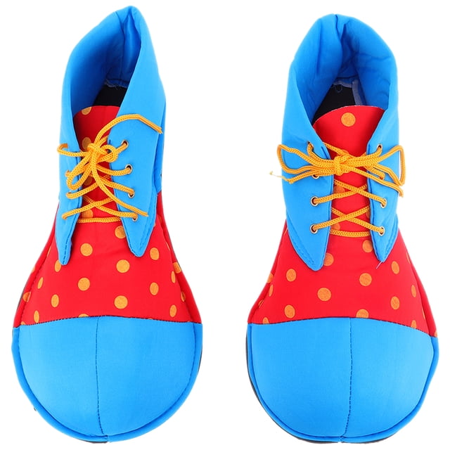 KAKOWELY 1 par de zapatos de payaso para disfraz de Halloween, zapatos de payaso para actuación, accesorios de cosplay de payaso