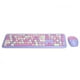 thumbnail image 4 of Juego de ratón y teclado inalámbrico morado 2,4G - Accesorio de ordenador de 110 teclas, 4 of 10