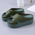 thumbnail image 4 of TKYCMSUAKI Platform Slide Sandal for Womens Slip On Platform Sandals Comfortable Open Toe Flatform Chunky Sandals, 4 of 4