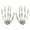 White, variant on SLYNSHome Halloween Skeleton Hands,Realistic Plastic Skeleton Hands for Halloween Themed Party Decoration