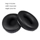 thumbnail image 4 of Seitruly 1 par de auriculares, almohadillas para auriculares, funda transpirable, repuesto de esponja de memoria para auriculares Solo 1,0 Relojes inteligentes Negro, 4 of 6