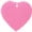 Hot Pink, variant on Acrylic Large Gold-tone Heart - Silver-tone Clip on Charm with Mini Year 2025