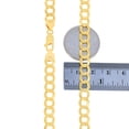 thumbnail image 6 of Nuragold 10k Real Yellow Gold Solid Cuban Curb Link 7mm Chain Necklace (16"-30") Italian Jewelry for Men, 6 of 10