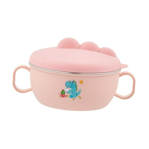 Cuenco para Bebés Perfecl de Acero Inoxidable Rosa 15 cm x 9 cm