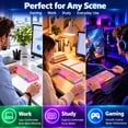 thumbnail image 6 of Gaming Keyboard and Mouse Combo, Pink Keyboard with Mechanical Feel Anti-ghosting Keyboard with Wired Mouse 6400 DPI for Laptop PC Gamer (Pink), 6 of 8