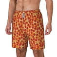 thumbnail image 2 of Balery Pizza Mens Swim Trunks Swim Shorts for Men Quick Dry Inseam Beach Shorts with Compression Liner Pocket-Medium, 2 of 9