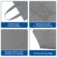 thumbnail image 4 of Reusable Grocery Shopping Bags 10 Pack Large Foldable Tote Bags Bulk, Eco Produce Bags with Long Handle for Shopping Groceries Clothes (Grey&Black), 4 of 7