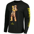 thumbnail image 2 of Men's Contenders Clothing Black Hulk Hogan Wordmark Brother Long Sleeve T-Shirt, 2 of 3