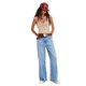 thumbnail image 2 of Camisetas Sin Mangas Acanaladas para Mujer, Camisetas de Verano Ajustadas con Cuello en V, Camisetas Casuales Básicas de Punto Sin Mangas Albaricoque M, 2 of 7