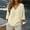 A1 Beige, variant on Womens Gauze Tops 3/4 Sleeve Peasant Blouses V Neck Buisness Work Tee Shirts Gauze Shirts Pullover Basic Tees Flowy Clothes Lightweight Fabric Tunic Loose Clothes Boho Top Loose Fit Shirts