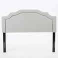 thumbnail image 3 of GDF Studio Charell Contemporary Fabric Upholstered Beveled Full/Queen Headboard, Light Gray, 3 of 5