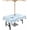 Light Blue White, variant on Vintage Floral Outdoor Tablecloth with Umbrella Hole and Zipper 60 x 84 Inch Watercolor Pink Blue Flowers Table Cover for Rectangular Table Waterproof Tabletop Collection for Patio Garden Farmhouse