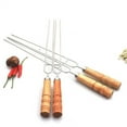 thumbnail image 3 of 6 Piezas de material acero Inoxidable Tenedor Brochetas Kebab Palos De, 3 of 9