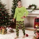 thumbnail image 2 of Christmas Family Pajamas Matching Set Print Long Sleeve Tops and Pants Sleepwear (Men, S), 2 of 5