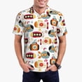thumbnail image 2 of Cauagu Submarines Print Men's Polo Shirts, Short-Sleeve Polo Shirts for Men Performance Golf Shirt Athletic Casual Collared T-Shirt-XX-Large, 2 of 8