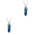 thumbnail image 4 of maskred Hexagon Column Charm Findings Handmade Holiday Hanging Pendants Crystal Necklace Earring Keychains Decorations Blue 2Set, 4 of 6