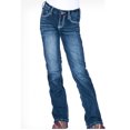 thumbnail image 2 of Cowgirl Tuff Western Jeans Girls Edgy Bootcut 10 Reg Med Wash GJEDGY, 2 of 6