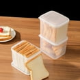 Dengmore Airtight Bread Storage Containers Plastic Reusable Loaf Cake Clear Bread Dispenser