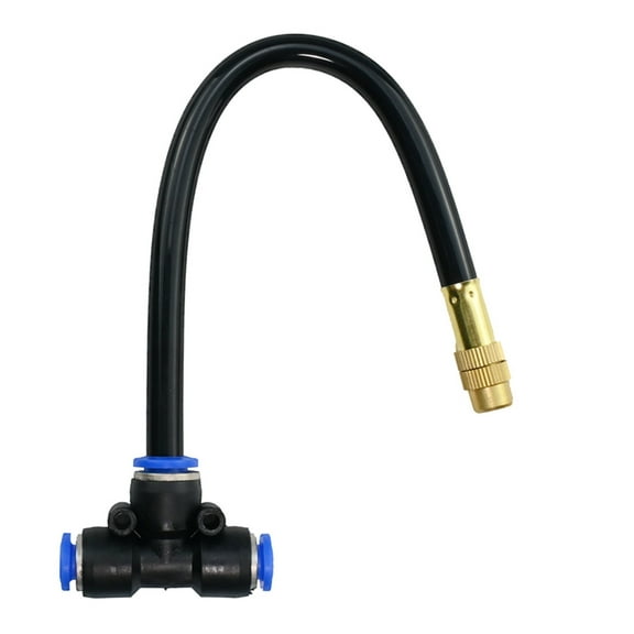 Bending Copper Mist Nozzle, Universal Spray Nozzle, Garden Humidification Sprayer, Adjustable 360 Degree Irrigation, Efficient Watering and Cooling System