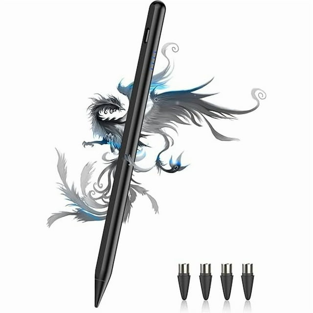 LinQingQ Stylus Pen for Android Tablet/Phone Pom Tips Fast Charge Stylus Pen for iPhone Magnetic Active Pencil Compatible with Samsung A9+, iPhone, Lenovo and Other Android Smartphone and Tablet Devic