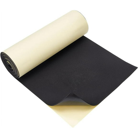 3mm Thick Black Self-Adhesive Eva Foam Roll 78.7x11.8 Inch Adhesive Craft Foam