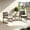 Beige, variant on Patio Furniture Set on Sale, Gizoon 3 Pieces Outdoor Wicker Furniture Set for Conversation on Balcony and Porch, Gray Cushions