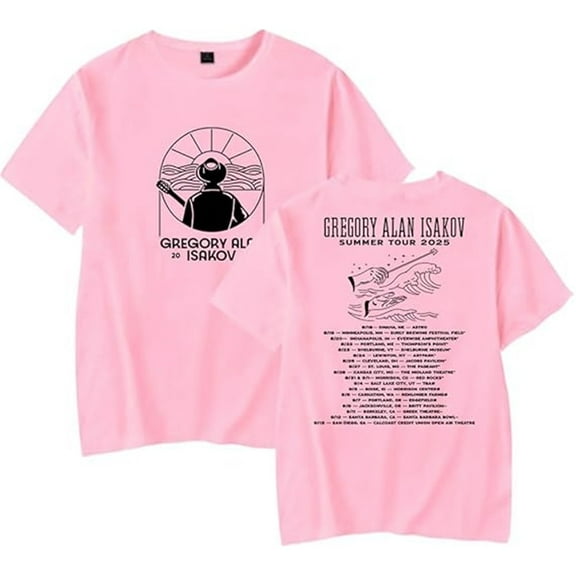 Gregory Alan Isakov 2025 Summer Tour Merch T-shirt Unisex Round Neck Stylish Short Sleeve Top