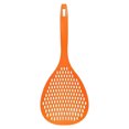 thumbnail image 4 of Strainer Long Handle Heat-resistant Kitchen Skimmer Sifter Plastic Cooking Sieve Scoop Spoon, Orange, 4 of 8