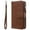 Brown, variant on Dteck for iPhone 16 Plus Wallet Case, 2 In 1 Detachable Protective Phone Case Women Men Kickstand flip Cover Wrist Strap Zipper Credit Card Holder Slots for iPhone 16 Plus,Rosegold