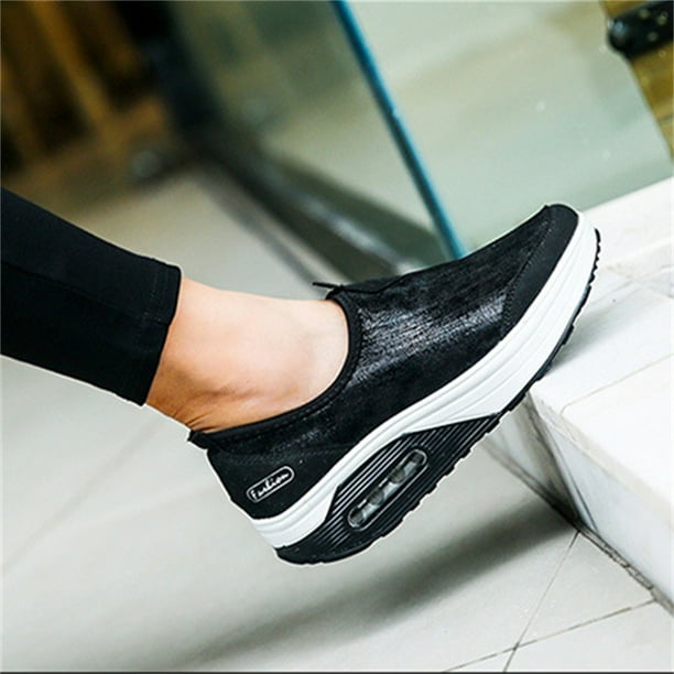 CEHVOM Fashion Women Air Cushion Platform Shoes Jelly Shoes Slip