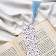 thumbnail image 6 of Kdxio Lavender Flowers Print Metal Tassel Bookmarks,Perfect Gift for Art Lovers and Bookworms Metal Bookmarks for Women, 6 of 8