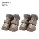 thumbnail image 1 of Greeniant TureClos, 4 Uds., zapatos para perros, botas de nieve impermeables de lana difusa cálida, calzado de invierno para mascotas de cuero PU Ropa para mascotas plata tipo 3 Greeniant PT000057-23B, 1 of 6