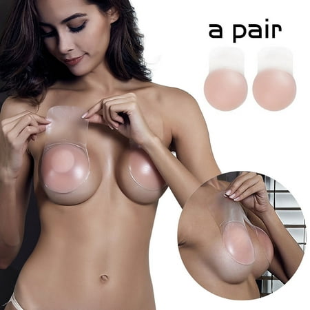 Tuscom Silicone Instant Stealth Tape Breast Bra Push Breast Pad To Prevent