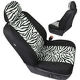 thumbnail image 6 of BDK Zebra Print Car Seat Covers Two Tone Zebra Accent on Black, 9pc, Full Set, 6 of 7